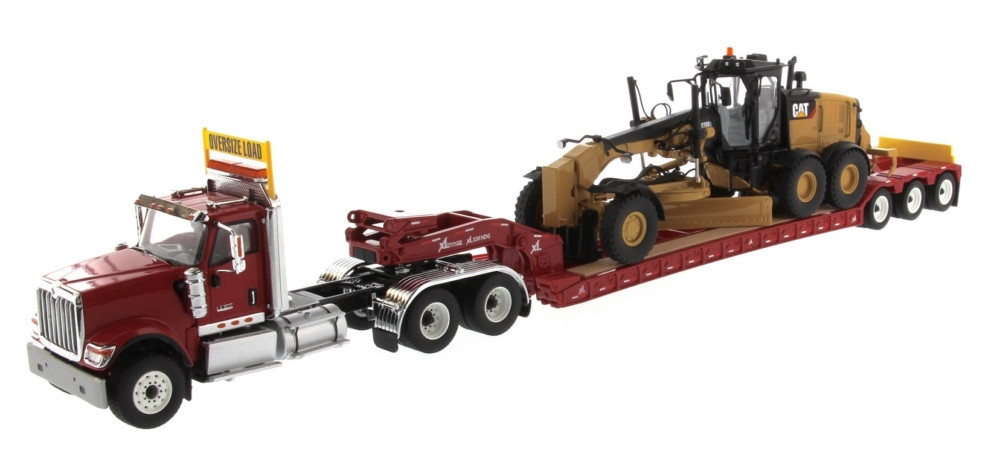 Die Cast Masters 1/50 CAT Tractor & Trailer with 12M3 Motor Grad